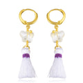 Ear Jewelry European And American New Hit Color Tassel Earrings Earrings