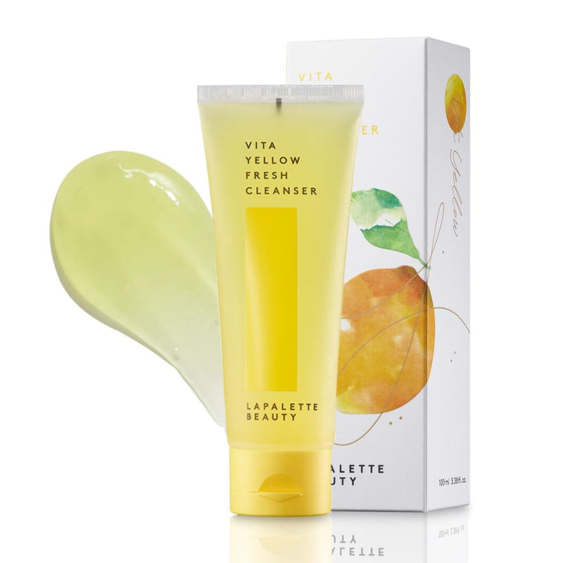 Beauty Vita Yellow Fresh Cleanser 3.38fl.oz | Gentle Make-up Remover | 1-step Cleanser | 88% Moisturizing Essence | Natural Vitamin Facial Cleanser | Korean Skincare