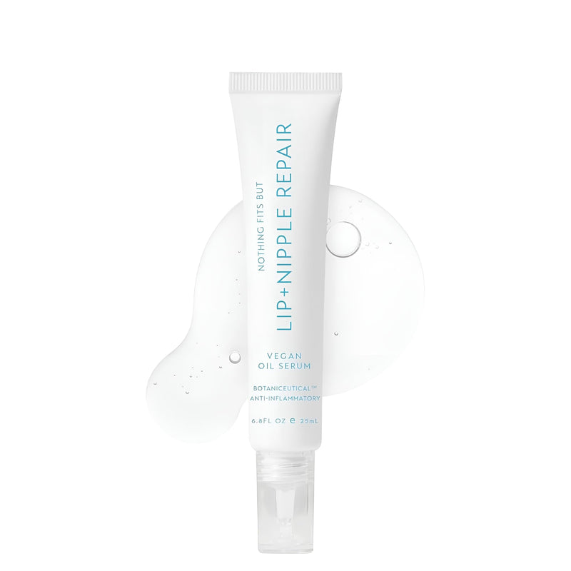 NOTHING FITS BUT Lip & Nipple Repair Oil Serum for Maternity & Nursing, Lanolin Free, Safe for Breastfeeding and Cracked Nipple (0.8 Fl Oz / 25 ml)