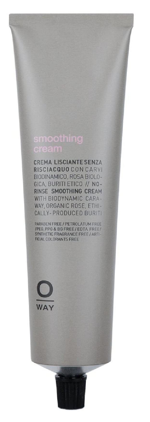 0way SMOOTHING CREAM, Made in Italy - Biodynamic For Smooth Creme, Create Frizz-free, Velvety Soft Hair (5 oz)