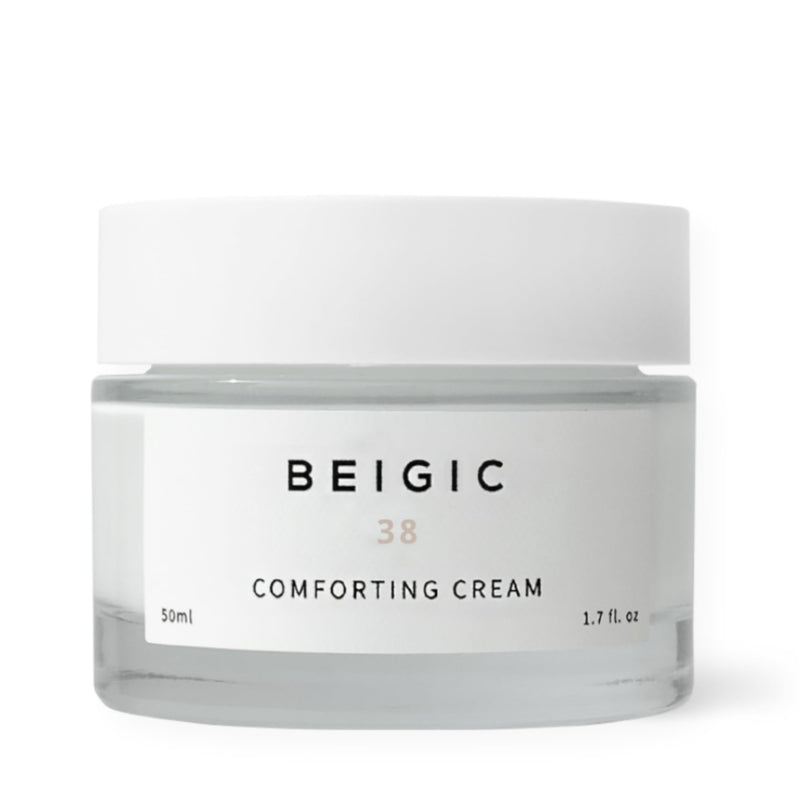 BEIGIC Comforting Cream - Vegan Hydrating Calming Facial Moisturizer with Allantoin, Niacinamide & Ceramide for Dry Sensitive Skin (1.7 fl oz)