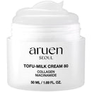 Bean Essence Tofu Milk Jelly Cream - 80% Fermented Soy Milk + Collagen + Niacinamide - Korean Glass Skin Moisturizer for Skin Tightening - Slime Texture - Fragrance-Free & Vegan (1.69 fl.oz)