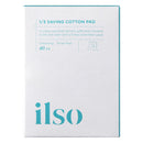 ILSO 1/3 Saving Cotton Pad, Thin Layer Perfect for DIY Toner pad and mask, 40 Sheets, Korean Skincare (50 x 70mm)