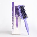 Curl Defining Brush, Curl Brush For Curly Hair, Curly Hair Brush for Combing and Shaping Curls, Vented Curl Hair Brush (Purple)