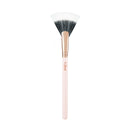 Glint Makeup Fan Brush - Professional Brush for Blush & Highlighter Makeup. Premium Soft Vegan Synthetic Makeup Brush for Precise Application and Blending.