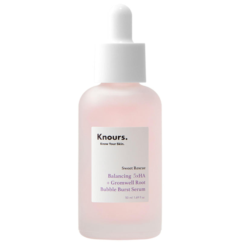 Balancing 5HA Gromwell Root Oil Bubble Burst Serum, Rose Water Niacinamide Clean Beauty