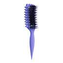 Curl Defining Brush for Curly Hair - Detangling & Styling with Lightweight Ergonomic Nylon Bristles, Enhance Curls, Reduce Frizz/Breakage for Women (Purple)