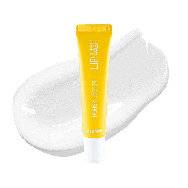 Honey Luster Lip Sleeping Mask 0.53 oz - Rich Overnight Balmy Treatment with Sunflower Oil, Collagen and Ceramide for Soft, Nourished Lips, Korean Skincare