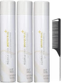 Shaper Plus - Extra Hold Hairspray - 10.6 Ounces- 3 Packs and Black Steel Comb