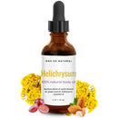 Helichrysum Oil for Skin Veins Bruises - Organic Face & Body Moisturizer Pre-Diluted with Sweet Almond, Grape Seed, Helichrysum Essential Oil - Skin Healing, Bruises, Wrinkles, Vegan Skincare, 2 oz