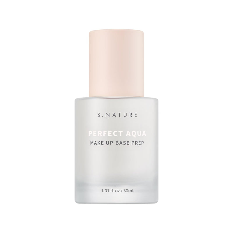 PERFECT AQUA MAKE UP BASE PREP 30MLㅣSerum Texture & Hydrating Face Primer, Korean Primer, Vegan, Skin Flawless and Glowing without Clogging Pores, 24 hours Long Lasting ㅣ1.01 Fl Oz