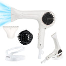 JMW Korean Professional Salon Hair Dryer AIR B with Diffuser & Dryer Stand 1600W - Lightweight, Powerful BLDC Motor, 100% Cool Wind Without Heat, Compact, Low Noise Blow Dryer for Home & Travel