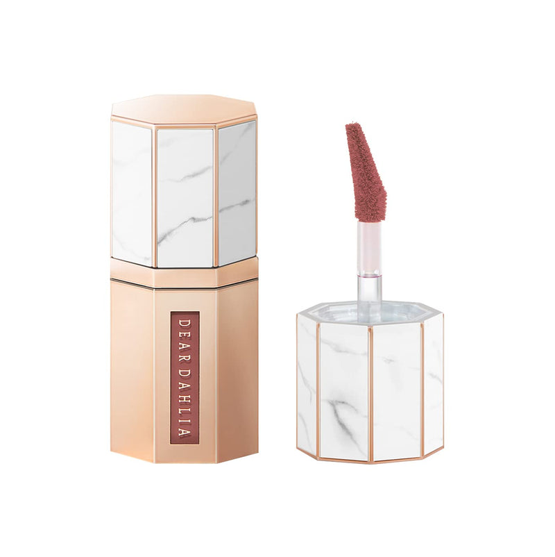 DEARDAHLIA Paradise Dream Velvet Lip Mousse (Button) - Lightweight Soft-Matte Lip Tint with Buildable, Long-Lasting Color, Whipped Mousse Texture, Vegan & Cruelty-Free. 0.21 oz