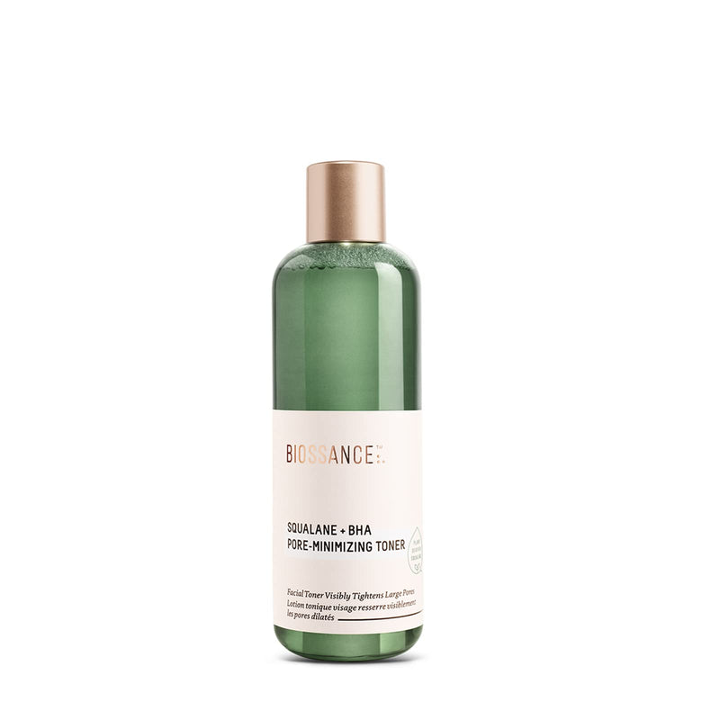 Biossance Squalane + 2% BHA Pore Minimizing Toner - Hydrating & Gentle Exfoliating Facial Toner for Smooth Skin - Reduces Pores & Moisturizes - Natural BHA & Squalane for Daily Use, 4.5 fl oz