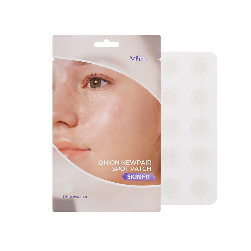 ISNTREE Onion Newpair Pimple Patch Skin Fit (15 Patches) Invisible matte patch | Blemish Care | Spot Care | Ultra-thin tapered edge