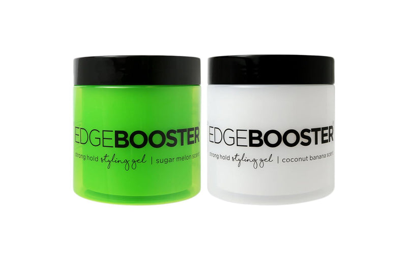 2 Jars of Edge Booster Styling Gel 16.9 oz (Sugar Melon + Coconut Banana)