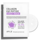 APLB Collagen EGF Peptide Sheet Mask 10pcs | COLLAGEN PEPT CENª 18.3% 0.85 FL.OZ/Korean Skincare, Elasticity care, Long lasting moisturizing, Revitalize for gentle and improve skin texture