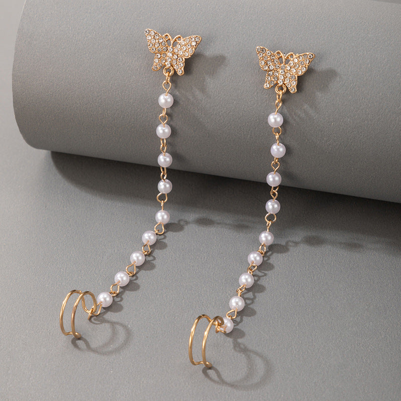 Pearl Jewelry Alloy Earrings