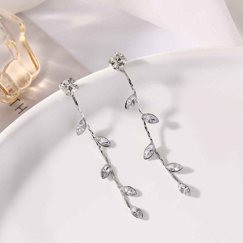 Temperament Earrings Sterling Silver Cold Wind  Female