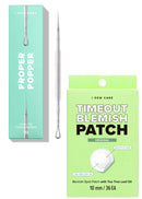 I Dew Care Dual-Tip Pimple Popper - Proper Popper, 1 EA + Hydrocolloid Acne Pimple Patch - Timeout Blemish Original, 36 Count Bundle