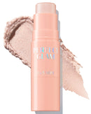 THESAEM Perfect Glam Stick Blusher with Blending Sponge WH01 Aurora Wave - Luxurious Soft Melting Balm Highlighter with Shea Butter and Ceramide NP, Natural Radiance Glow Makeup, 0.2oz.