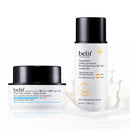 belif Aqua Sun Serum Duo - Hydration & SPF Skincare Set | Lightweight Gel Cream Moisturizer (50ml) & Milky Niacinamide Sun Serum SPF 40, 12hr Moisture, No White Cast, Korean Skin Care