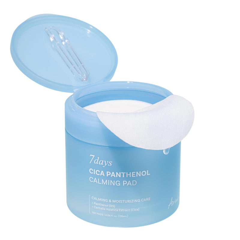 Ariul 7 Days Tea Tree Peeling Pad Gentle Exfoliation & Pore Care, Skin Smoothing LHA & PHA, Sebum Control Green Tomato, Vegan, Korean Skin Care, 70 Counts, 125ml / 4.23 fl. oz (Blue, Calming Pads)