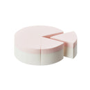 Latex Round Makeup Sponges 6P – Hydrophilic Foundation Sponges for Makeup, Dewy & Matte Finish, Triangular Face Sponges for Precise Blending, Ideal for Base Makeup Application