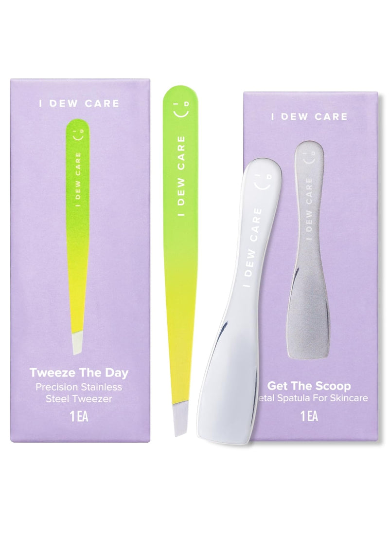 I DEW CARE Skincare Applicator Bundle - Get The Scoop + Tweeze The Day