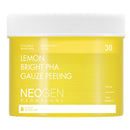 NEOGEN Lemon PHA Gauze Peeling Pads (30 pads) - Exfoliating Peeling Pad with AHA, BHA, PHA, LHA & Lemon & Glutathione & Niacinamide - Korean Skin Care