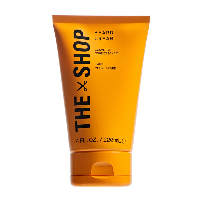 The Shop by LeBron James Men's Conditioning Beard Cream, Leave-In Moisturizer with Avocado Oil & Shea Butter, Softens, Hydrates & Tames Facial Hair, Lightweight & Non-Greasy, Eucalyptus Scent, 4 Fl Oz