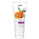 NOW Foods Solutions, Vitamin C and Oryza Sativa Gentle Scrub, Brightening System, Gentle Mild Exfoliation for Daily Use 4-Ounce