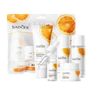 3 Pack For SADOER Vitamin C Skin Care Set.5 Piece Moisturizing Skincare Set,Facial Skin Care Sets Kits,Cleansing Moisturizing Skin Care Collection,Contains cleansing lotion toner facial creams serum