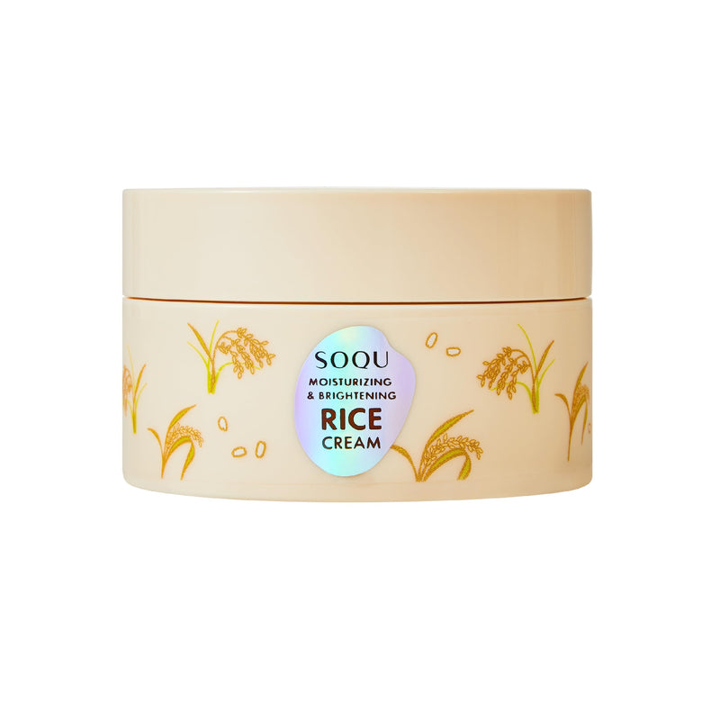 Moisturizing and Brightening Rice Cream Deep Hydration, Brightens and Evens Skin Tone 70g / 2.48oz Made in Korea