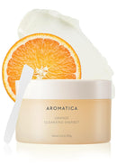 AROMATICA Orange Cleansing Sherbet 150g - Double Cleanser, Makeup Cleansing Balm - Melts Away Stubborn Impurities