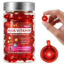 Hair Oil for Women,Hair Serum Capsules, Hair Vitamins,60 Pcs Hair Vitamins Serum Capsule, Restores Dry Frizzy Hair, Hair Oil Capsules with Moroccan/Macadamia/Avocado Oil for Hair Repair