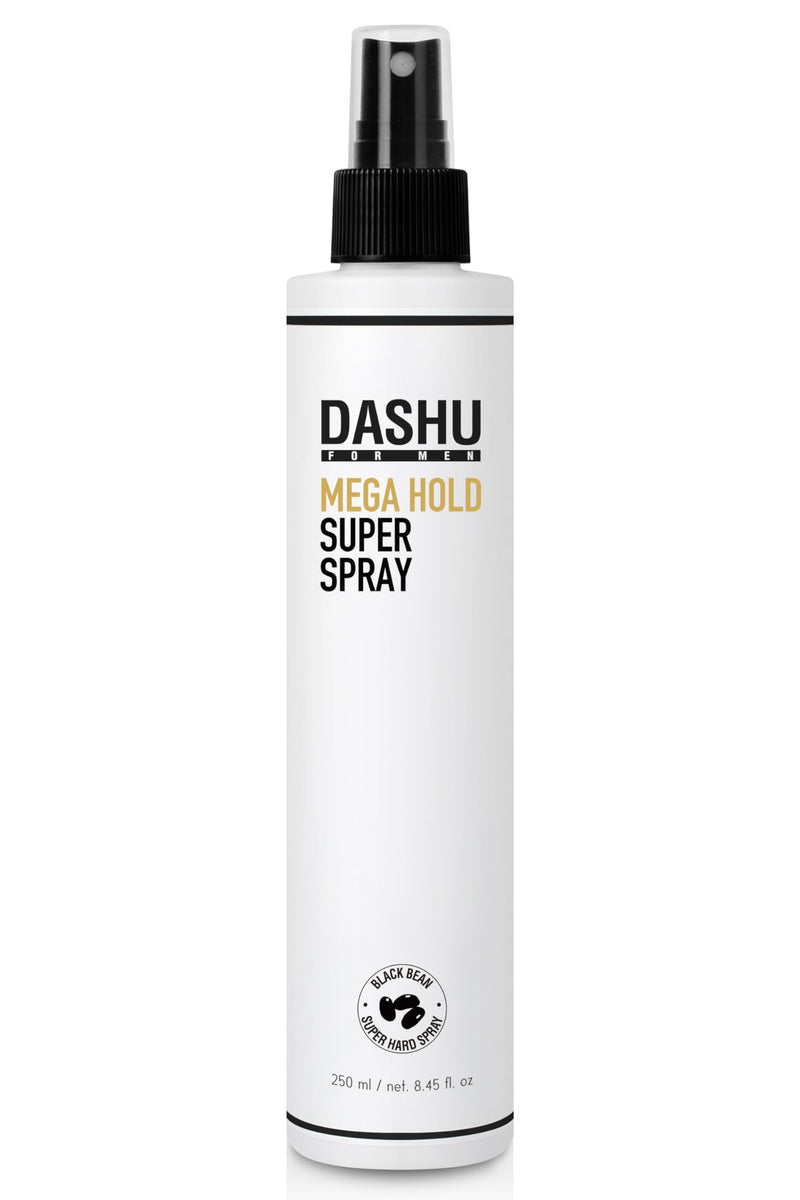 DASHU Premium Mega Hold Super Spray 8.45fl oz – Extra Strong Hold, Dryness Prevention, All-Natural Ingredients