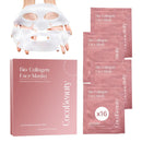 Bio Collagen Face Mask Hydrating & Anti-Aging Korean Collagen Sheet Masks, Deep Hydration, Smooths Fine Lines, Overnight Face Mask for Radiant Skin (16 pcs)