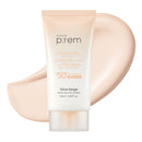 MAKE P:REM Glow Beige Tone Up Sunscreen, Foundation-Free Mineral Sunscreen, Skin Tone Correction, Lightweight, Korean Skin Care, SPF 50, 1.69 Fl. Oz. 50ml