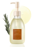 AROMATICA Vitalizing Rosemary Pore Cleansing Oil 6.7 fl oz./200ml Double Cleanser & Makeup Remover, Oil-Based for Gentle Sebum Control, With Fermented Moringa & Essential Oils