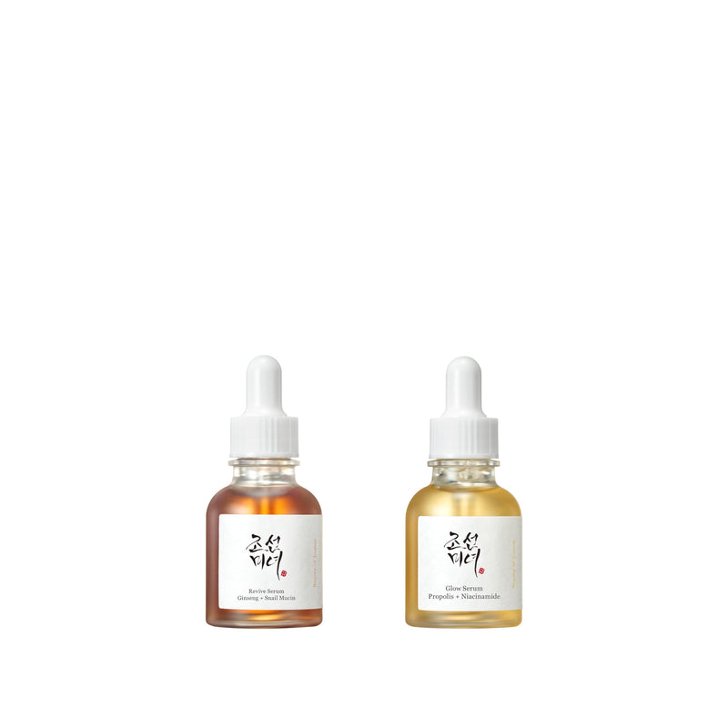 Beauty of Joseon Revive Snail Mucin Ginseng Serum (30ml, 1fl. oz) + Glow Serum (30ml, 1 fl.oz) Korean Skincare