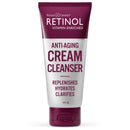 Retinol Anti-Aging Cream Cleanser Daily Deep Cleansing Facial Wash Exfoliates to Improve Skin's Texture & Moisturizes for Cleaner, Softer Face Renewing Vitamin A Minimizes Fine Lines & Wrinkles