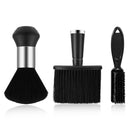 3 Pcs Neck Duster Black Soft Barber Brush Professional Nylon Neck Duster Barber Brush Trimmer Clipper Cleaner Brushes Accessories for Haircut Hair Styling Hair Cleaning Brushes Tool