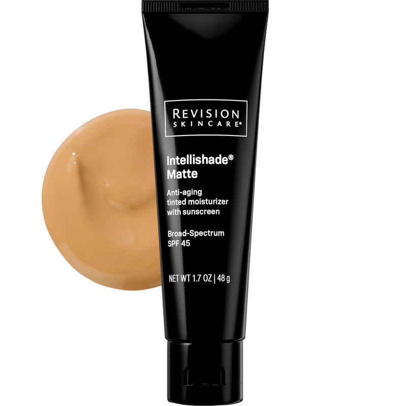 Revision Skincare Intellishade¨ Matte, Anti Aging Tinted Daily Moisturizer with SPF, Anti Wrinkle with Peptides and Vitamin C, 1.7 oz