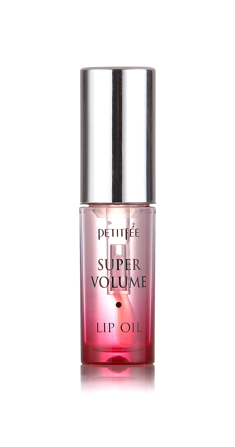 Petitfee Lip Oil Super Volume | 0.10 Oz | Plumping, Moisturizing, Glass Lips, Plump Lip Oil with Herbal Ingredients, Revitalizing, Volumizing, Nourishing Lips, Non-sticky, Non-artificial Colors