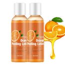 2PCS Orange Peeling Lotion, Body Peeling Lotion, Instant Exfoliation Dead Skin Remover Peeling Gel for Skin Body Face Neck Knees Foot