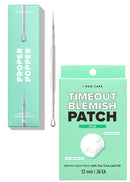 I Dew Care Dual-Tip Pimple Popper - Proper Popper, 1 EA + Hydrocolloid Acne Pimple Patch - Timeout Blemish Plus, 36 Count Bundle