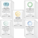 50Combo Korean Face Sheet Mask Gift Pack, Hydrating, Calming, Brightening, Smooting, Rejuvenating, EVE Vegan, Cica, Hyaluron, Retinol, Ceramide, Collagen