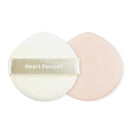 Heart Percent Dote On Mood Layer Cushion Puff Teardrop Design Smooth Fitting Blending Makeup Sponge for Liquid, Cream, Foundation and Powder (2ea)