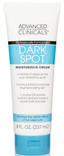 Advanced Clinicals Dark Spot Vitamin C Cream For Face, Hand & Body Lotion, Anti Aging Therapeutic Skin Care Moisturizer Lotion Reduces Appearance Of Age Spots, Blotchy Skin, & Wrinkles, Large 8 Fl Oz